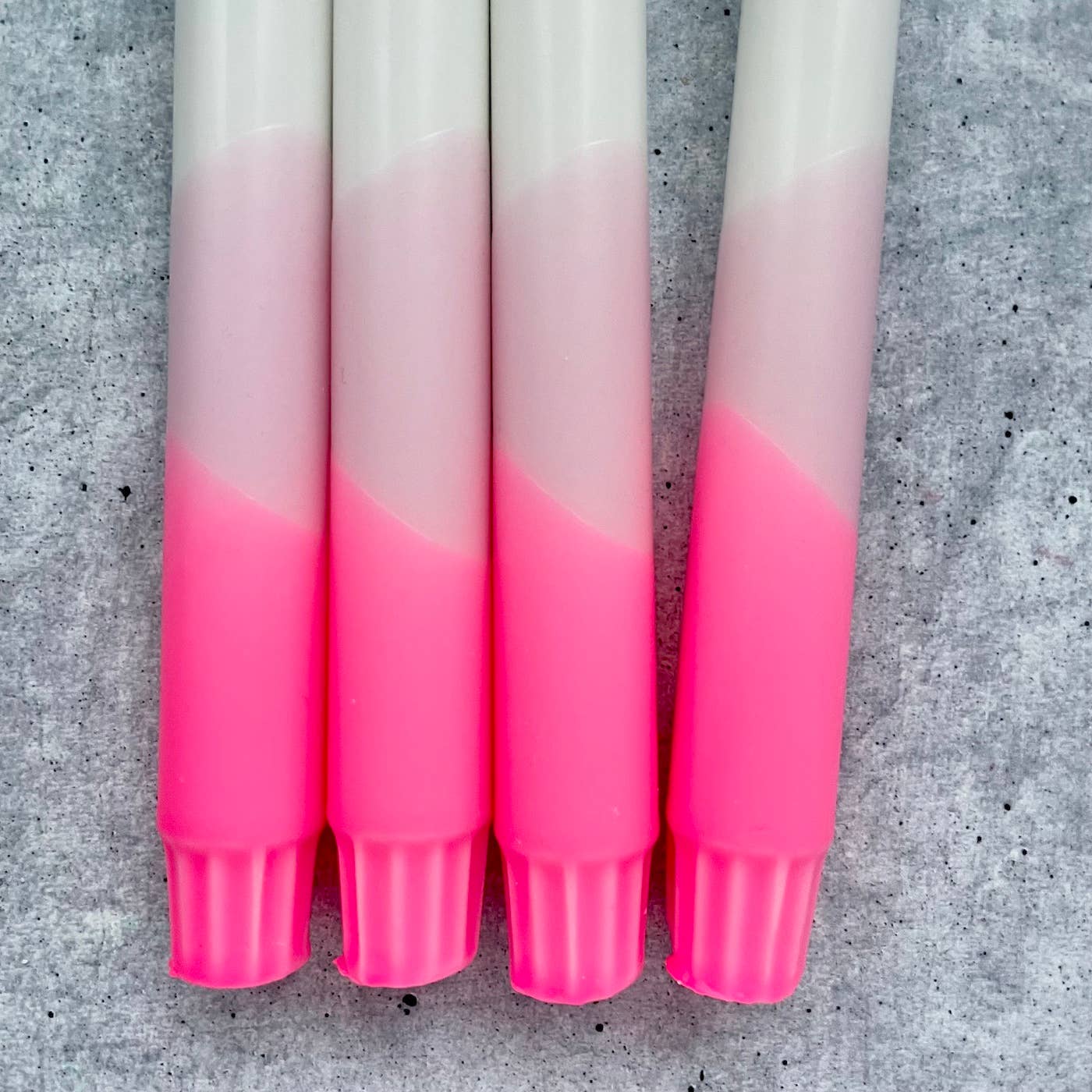 Dip Dye Kerzen - Neon Pink