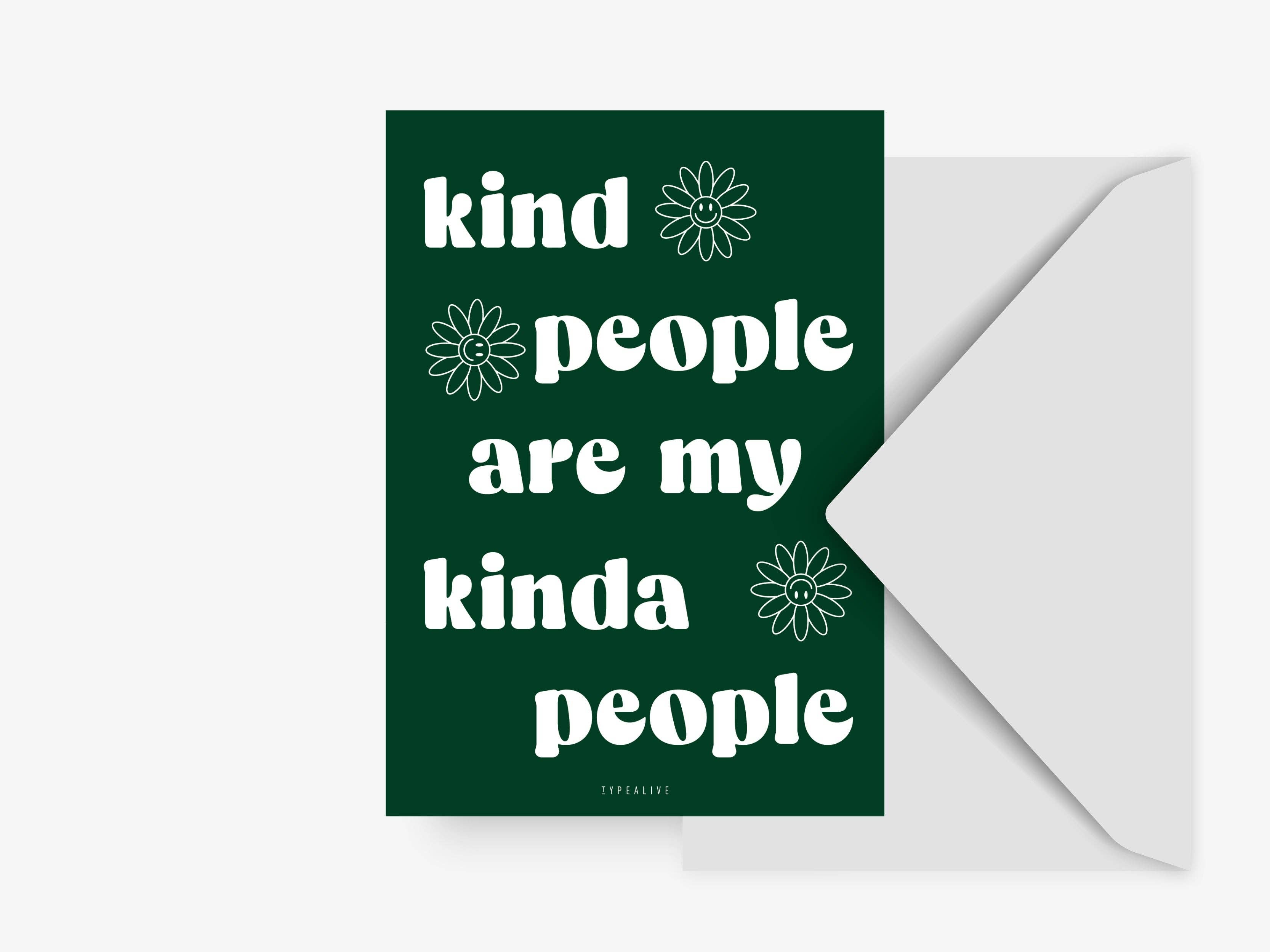 Postkarte - Kinda People