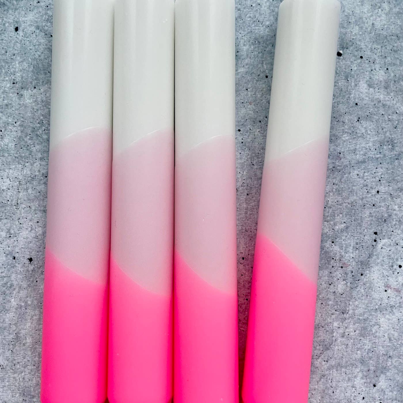 Dip Dye Kerzen - Neon Pink
