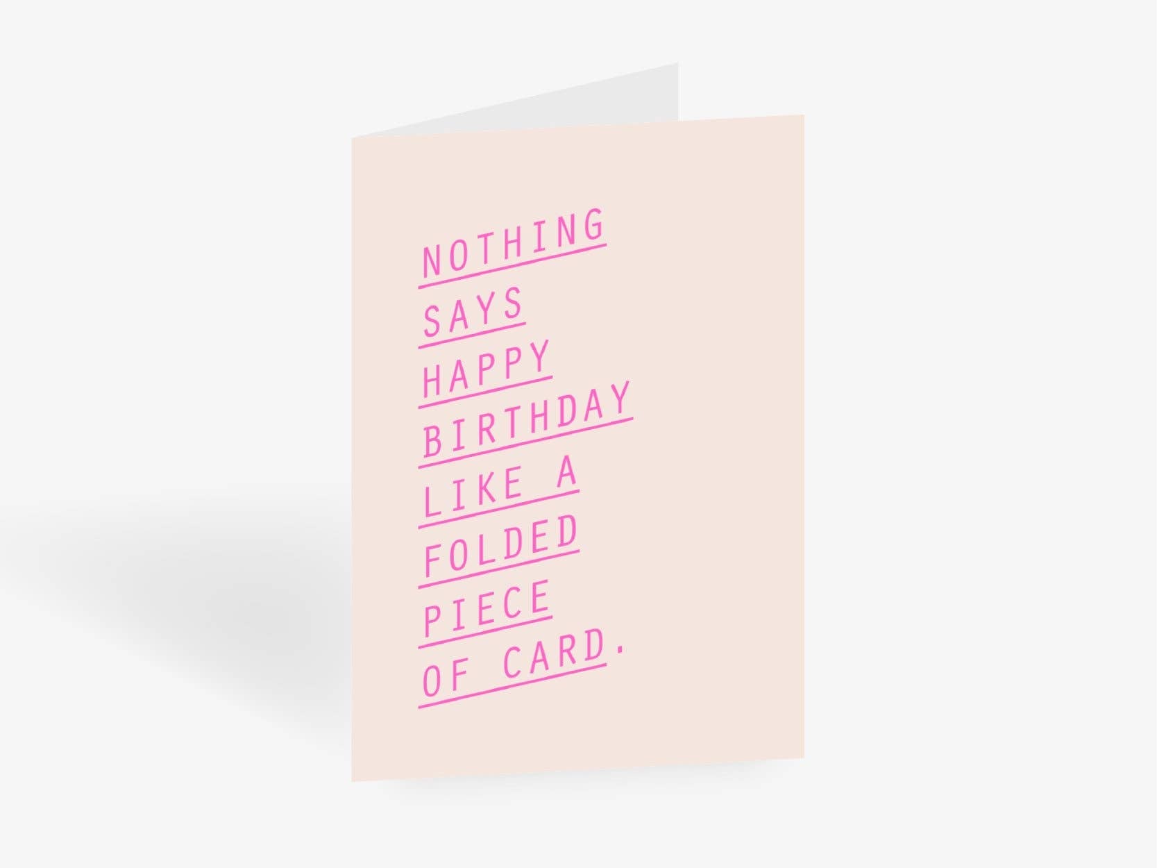 Happy Birthday folded Card