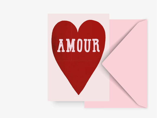Amour Postkarte