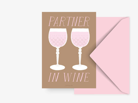 Postkarte - Partner In Wine