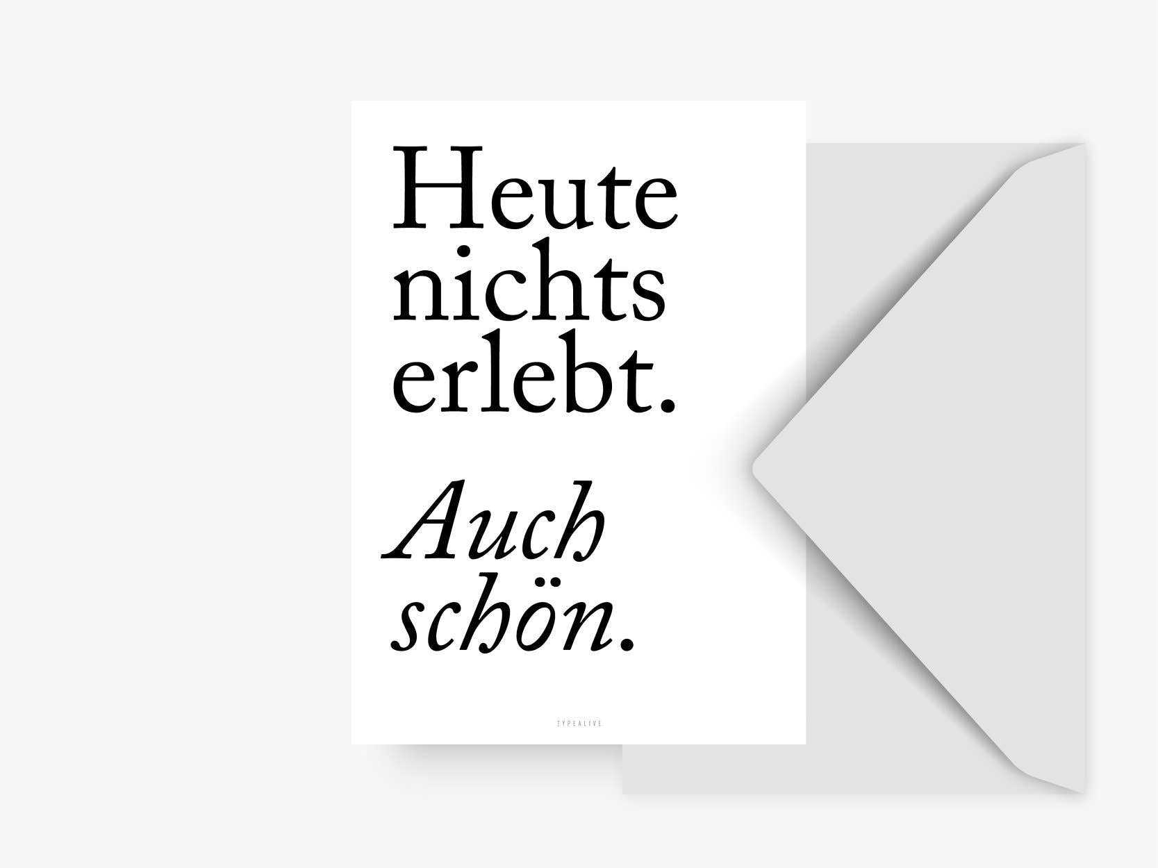 Postkarte - Auch Schön