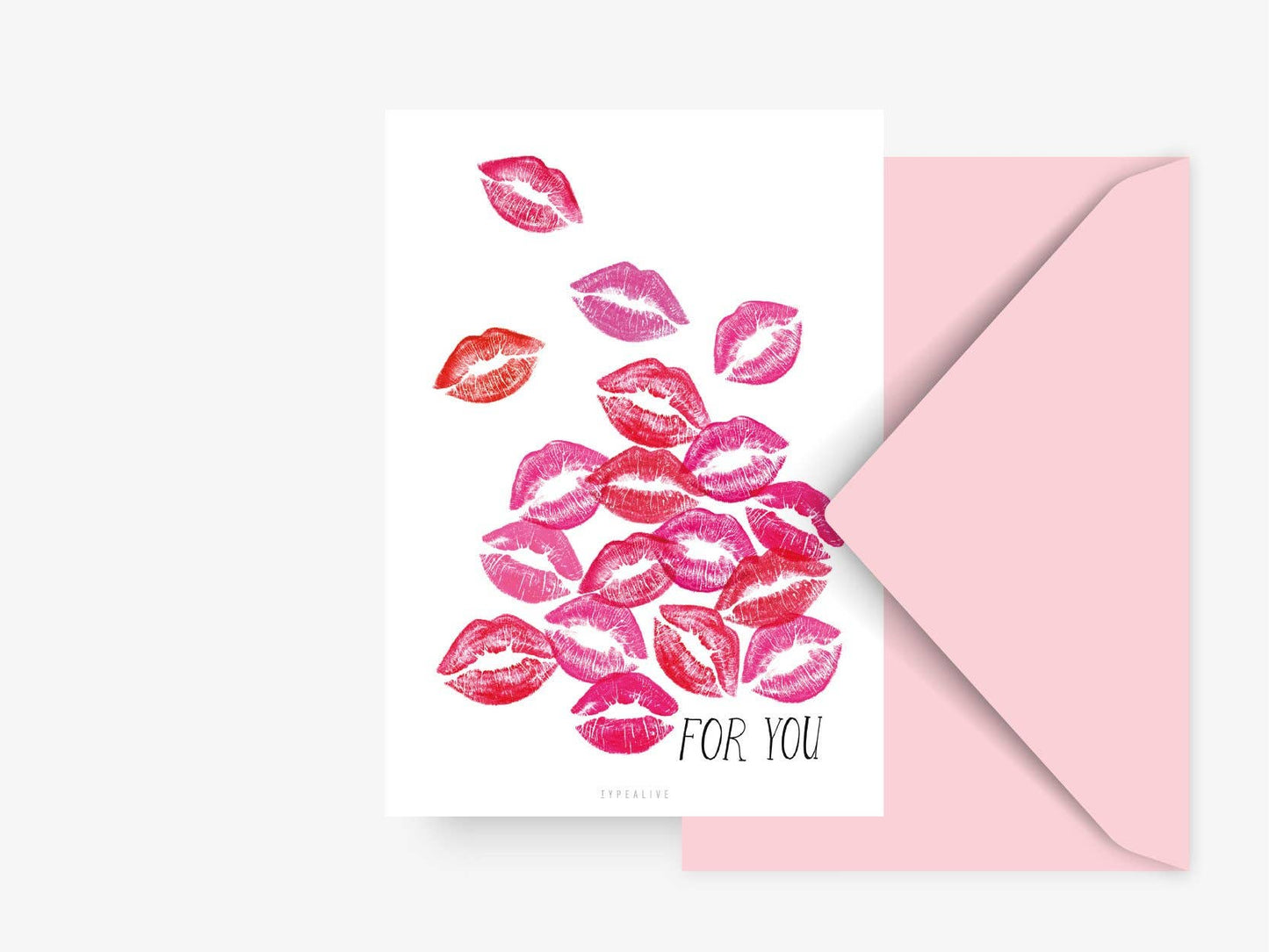 Postkarte / Kisses