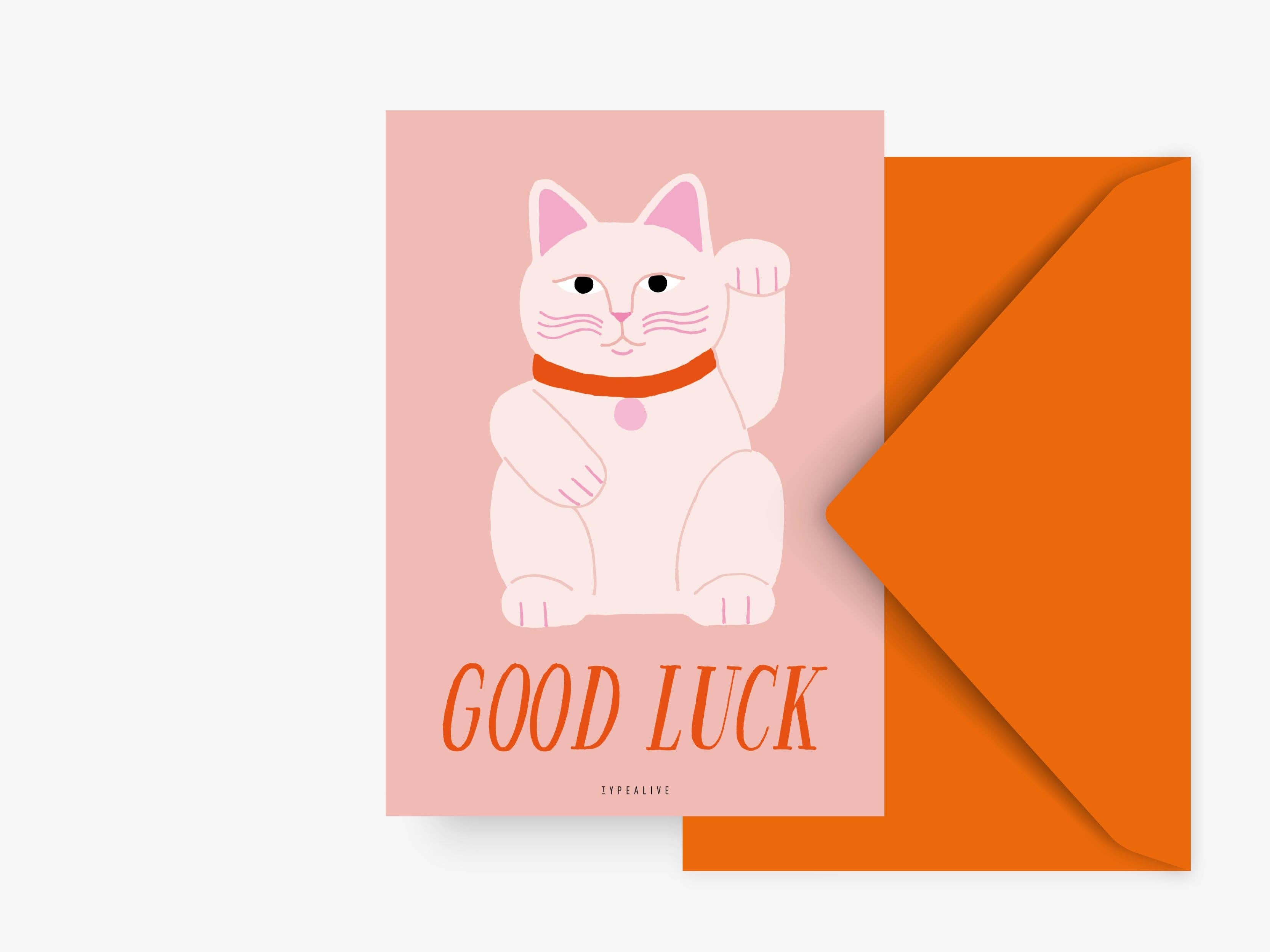 Postkarte - Lucky Cat
