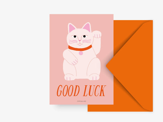 Lucky Cat Postkarte